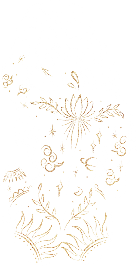 Woman Contour Astrology Illustration 